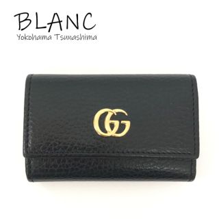 Gucci - グッチ 6連キーケース GGマーモント レザー ブラック 456118