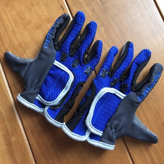 オージーケーカブト(OGK KABUTO)のキッズサイクル手袋　2〜4歳用　青(手袋)