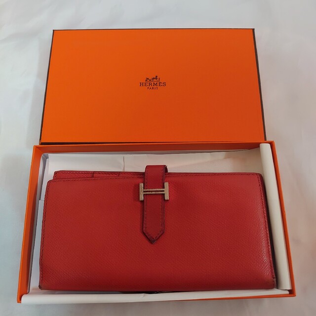 Hermes(エルメス)のHERMES ベアン シルバー金具 長財布 マチあり メンズのファッション小物(長財布)の商品写真