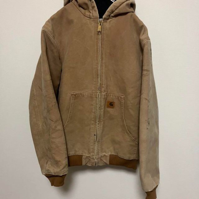 美品 着画有 Carhartt アクティブジャケット デトロイトジャケット 茶身幅60cm