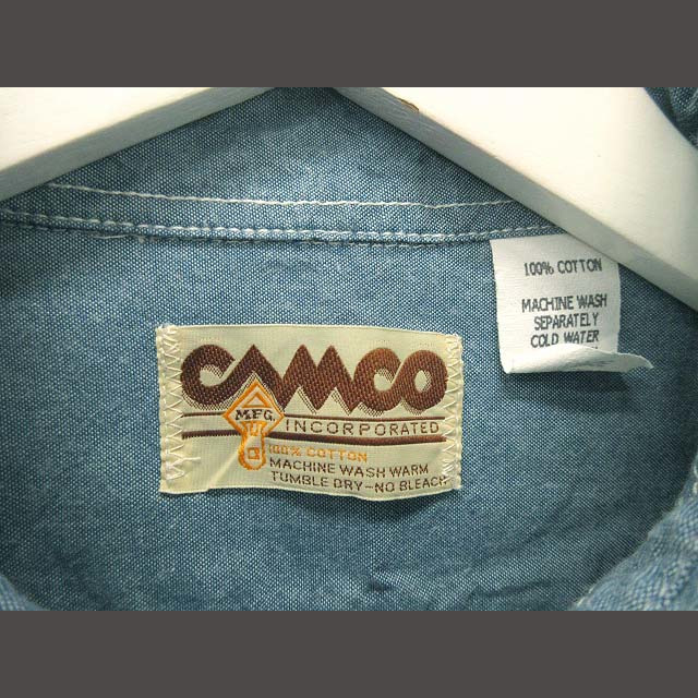 other(アザー)のCAMCO カムコ シャンブレー 長袖 ワークシャツ L ブルー トップス メンズのトップス(シャツ)の商品写真