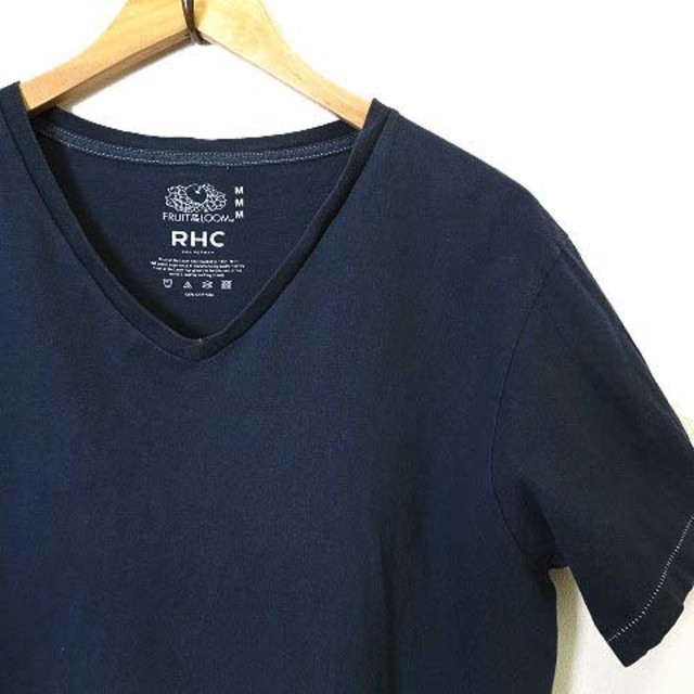 Ron Herman(ロンハーマン)のロンハーマン フルーツオブザルーム Tシャツ カットソー Vネック 半袖 M 紺 メンズのトップス(Tシャツ/カットソー(半袖/袖なし))の商品写真