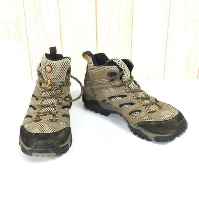 MENs 25.5cm  メレル モアブ ミッド ゴアテックス Moab Mid GORE-TEX トレッキングシューズ MERRELL J87311 ベージュ系