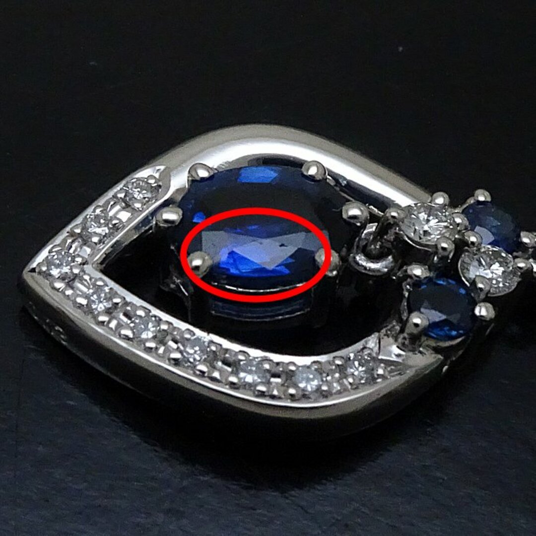 TASAKI(タサキ)の田崎真珠 TASAKI ネックレス サファイヤ0.61ct ダイヤモンド0.13ct Pt900プラチナ × Pt850プラチナ  / 199317【中古】【BJ】 レディースのアクセサリー(ネックレス)の商品写真