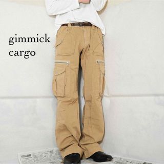 00's edetion ギミックカーゴ フレアパンツ ベージュ y2kの通販 by