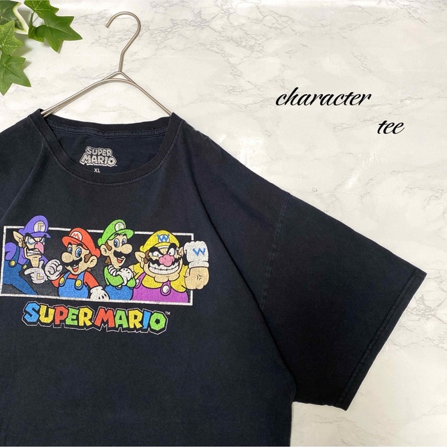 売り尽くしセール Tシャツ マリオ 古着 オーバーサイズ パロディ