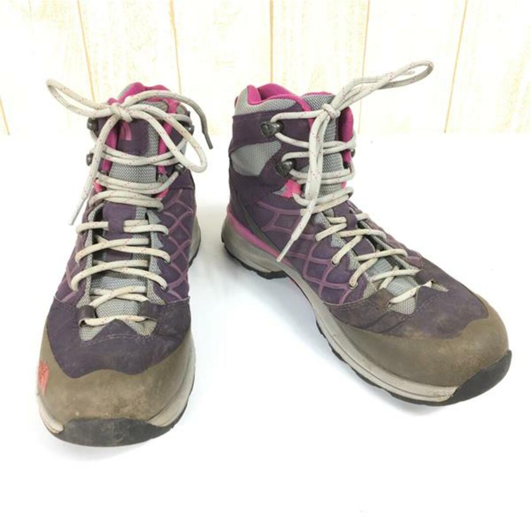 WOMENs 25.0cm  ノースフェイス レック 2 ミッド ゴアテックス WRECK II Mid GORE-TEX トレッキングシューズ NORTH FACE NFW01522 グランドパープル / フーシアピンク パープル系