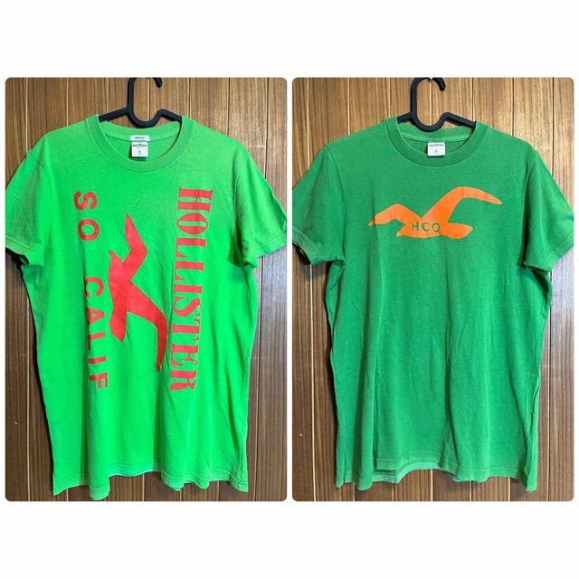 Hollister(ホリスター)のホリスター　Tシャツ　2枚セット　USED美品 メンズのトップス(Tシャツ/カットソー(半袖/袖なし))の商品写真