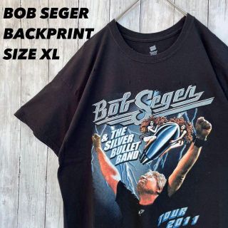 ミュージックティー(MUSIC TEE)のロックミュージックツアーTシャツ　BOB SEGERバックプリントTシャツ黒XL(Tシャツ/カットソー(半袖/袖なし))