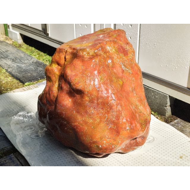 赤玉石 58.6kg 赤石 ジャスパー 碧玉 錦石 鑑賞石 自然石 原石 水石
