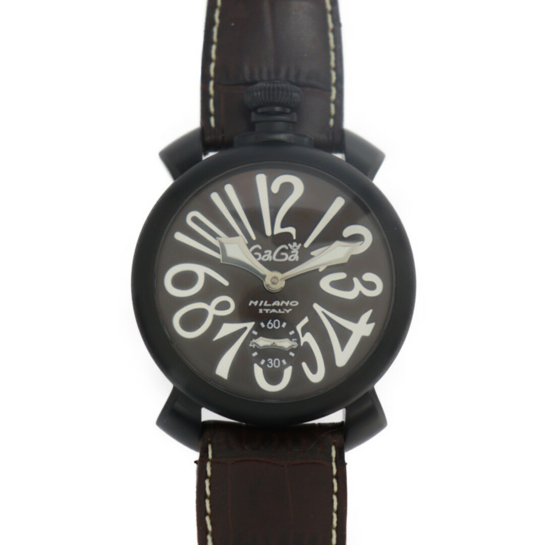 ガガミラノ マヌアーレ 手巻き式 48ｍｍ 裏スケ 正規品 メンズ腕時計 稼働