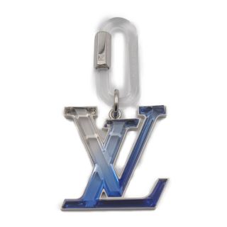 ルイヴィトン(LOUIS VUITTON)のLOUIS VUITTON ルイ ヴィトン  ビジューサック LVプリズム キーホルダー MP2365   プレキシガラス ブルーグラデーション シルバー金具  バッグチャーム ビトン 【本物保証】(キーホルダー)