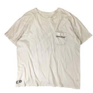 クロムハーツ CHROME HEARTS ビッグT オーバーサイズ ポケットTシャツ CHプラス クロス OVER SIZE S/S BIG TEE 半袖 白 希少 XXL【A2】