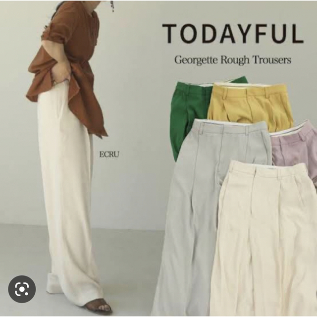 TODAYFUL(トゥデイフル)のTODAYFUL ジョーゼットラフトラウザーズ レディースのパンツ(カジュアルパンツ)の商品写真