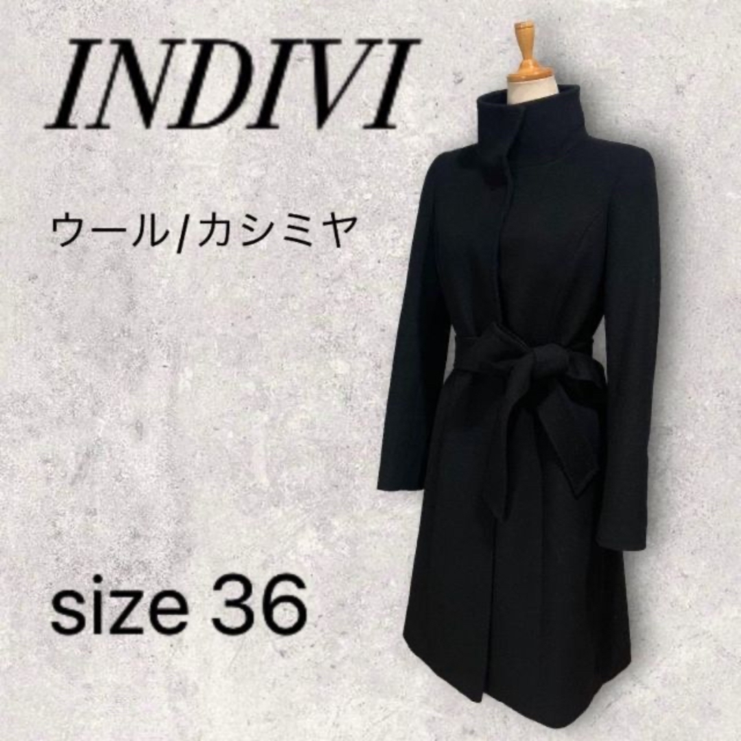 paxbompastor.com.br - インディヴィ INDIVI コート ロング ウール