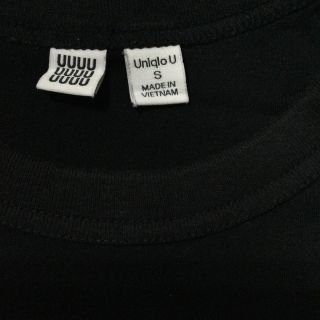 ユニクロ(UNIQLO)のユニクロ　UNIQLO U クルーネックT  黒　Sサイズ　コットン100%(Tシャツ(半袖/袖なし))