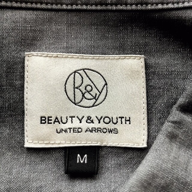 BEAUTY&YOUTH UNITED ARROWS(ビューティアンドユースユナイテッドアローズ)のUNITEDARROWS★シャンブレーワークシャツ★美USED★Mサイズ メンズのトップス(シャツ)の商品写真