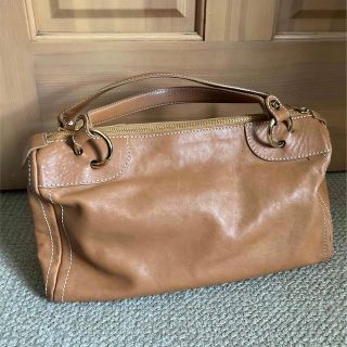 セリーヌ(celine)のセリーヌ オールド ナパレザー ハンドバッグ ライトブラウン(ハンドバッグ)