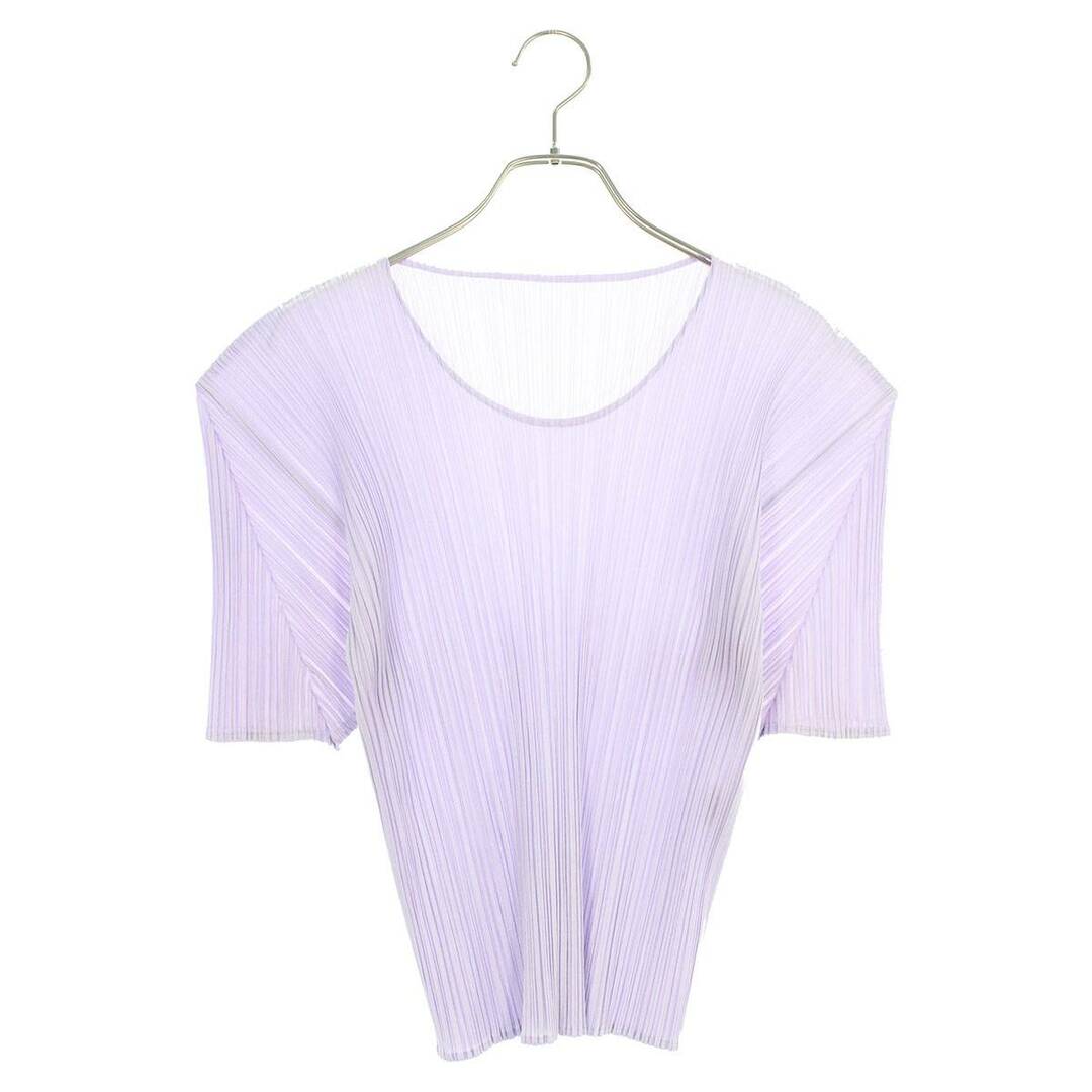 PLEATS PLEASE ISSEY MIYAKE(プリーツプリーズイッセイミヤケ)のプリーツプリーズ  PP01-JK604 プリーツクルーネックTシャツ レディース 4 レディースのトップス(Tシャツ(半袖/袖なし))の商品写真