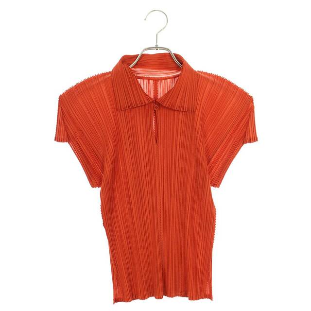 PLEATS PLEASE ISSEY MIYAKE(プリーツプリーズイッセイミヤケ)のプリーツプリーズ  PP41-JK203 VネックプリーツTシャツ レディース 3 レディースのトップス(Tシャツ(半袖/袖なし))の商品写真