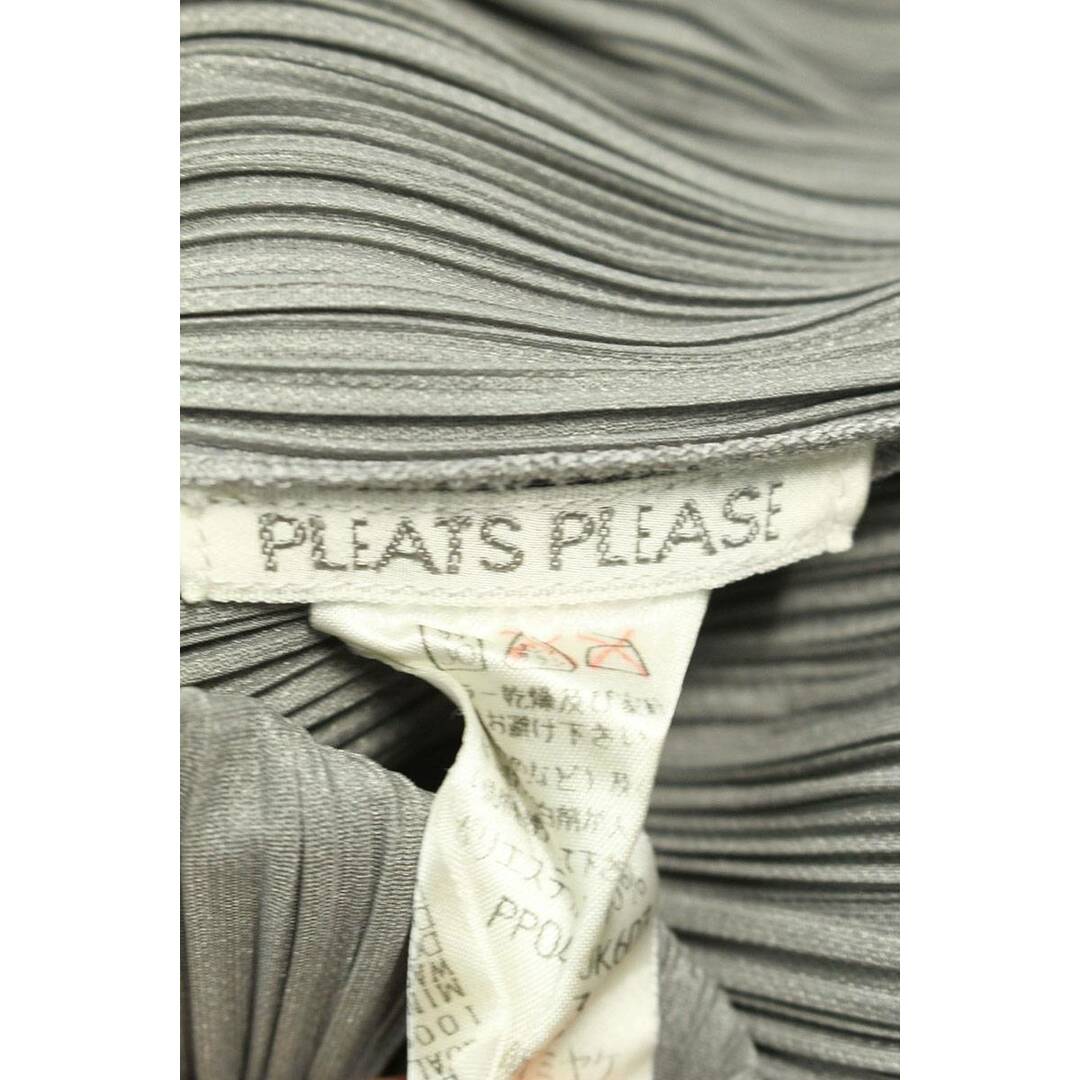 PLEATS PLEASE ISSEY MIYAKE(プリーツプリーズイッセイミヤケ)のプリーツプリーズ  PP04-JK603 サイドスリットハイネックプリーツノースリーブカットソー レディース 3 レディースのトップス(タンクトップ)の商品写真