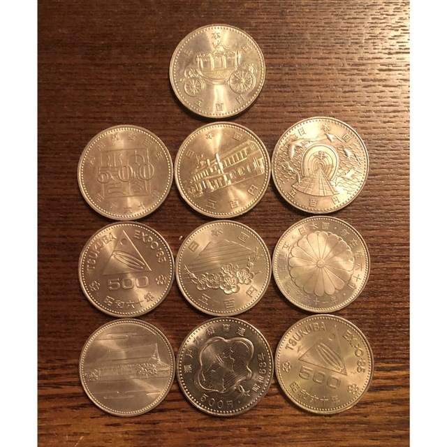 記念硬貨 500円10枚 額面5000円の通販 by みみ's shop|ラクマ 記念硬貨 500円10枚 額面5000円