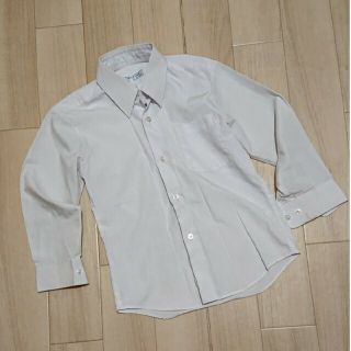 USED 子供服カッターシャツ120 傷穴汚れあり！タンクトップ付き(ブラウス)