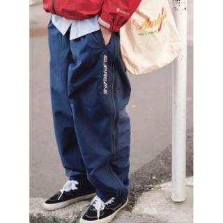 シュプリーム(Supreme)のネイビー supreme full zip baggy warm up pant(ワークパンツ/カーゴパンツ)