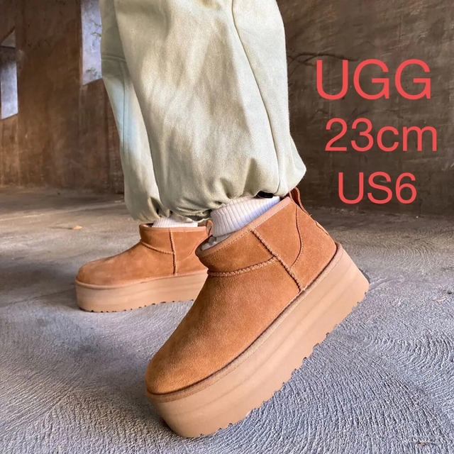 UGG プラットフォームブーツ23cm