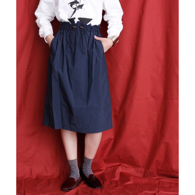 note et silence(ノートエシロンス)のcaph デイバイバークロス ギャザースカート レディースのスカート(ひざ丈スカート)の商品写真