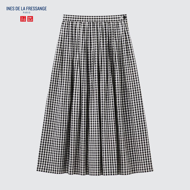 UNIQLO(ユニクロ)のイネスxユニクロ　コットンツイルギャザースカート　size73 新品❣️ レディースのスカート(ロングスカート)の商品写真