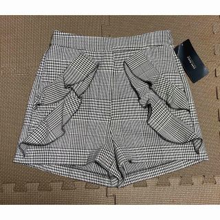 ザラ(ZARA)のzara フリルショートパンツ☆グレンチェック千鳥格子Y2Kファッション(ショートパンツ)