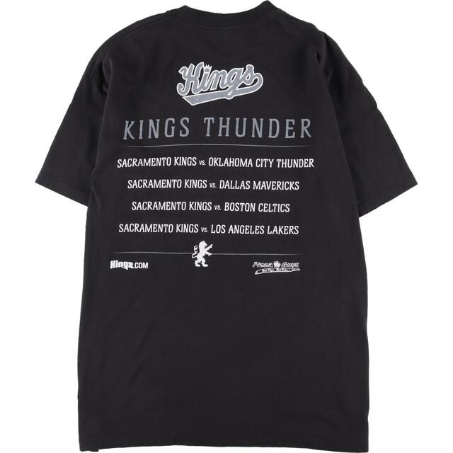 DELTA PRO WEIGHT NBA SACRAMENTO KINGS サクラメントキングス 両面プリント スポーツプリントTシャツ メンズL /eaa327267