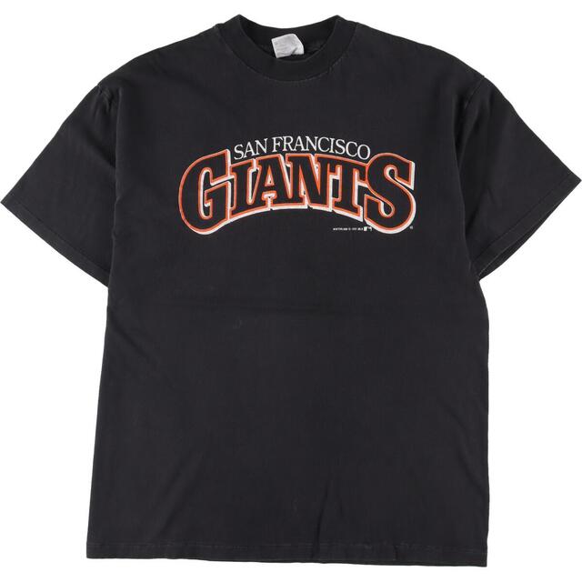 90年代 ヘインズ Hanes MLB SAN FRANCISCO GIANTS サンフランシスコジャイアンツ スポーツTシャツ USA製 メンズM ヴィンテージ /eaa327409