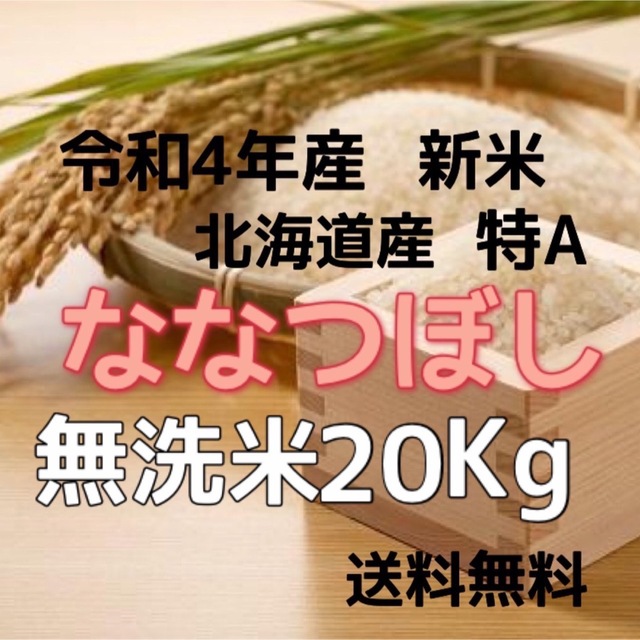 【新米】令和4年産 北海道米 ななつぼし 無洗米 10kg