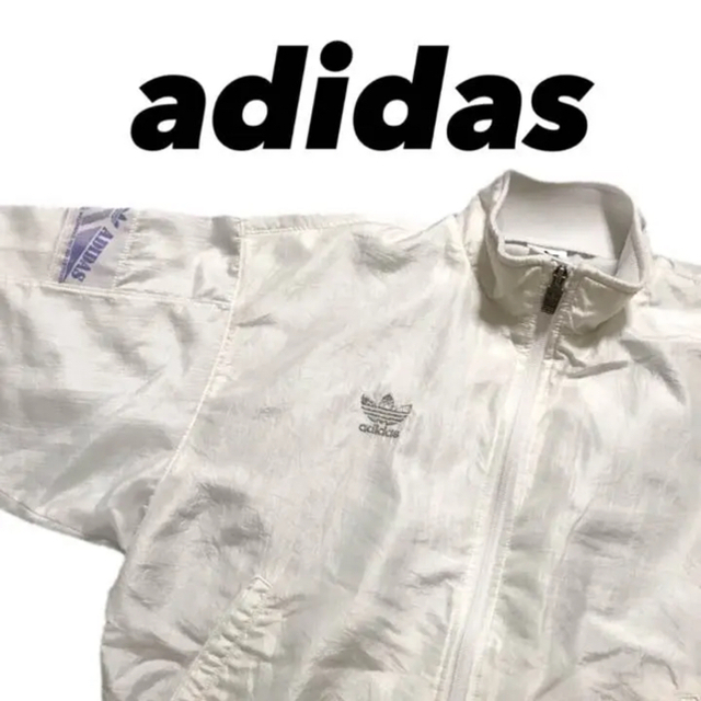 80's 90's adidas ナイロンジャケット  ホワイト