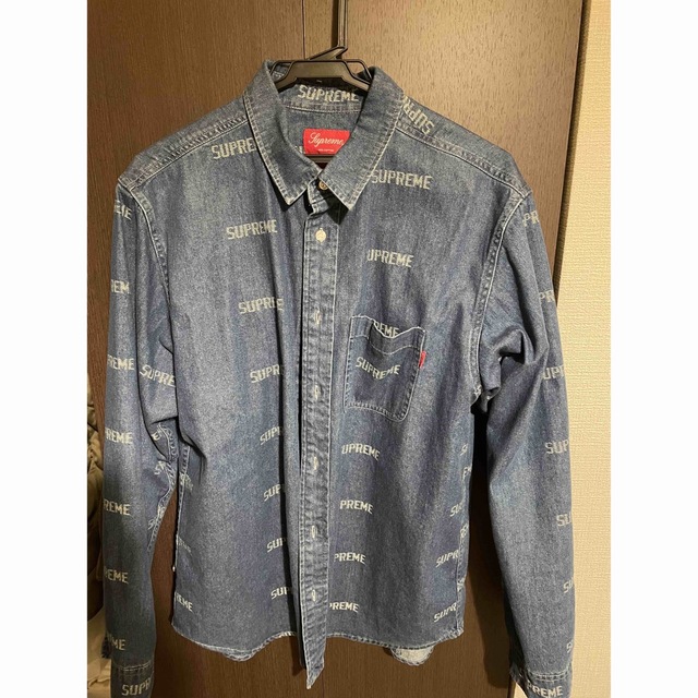 Supreme Logo Denim Shirt デニムシャツシャツ