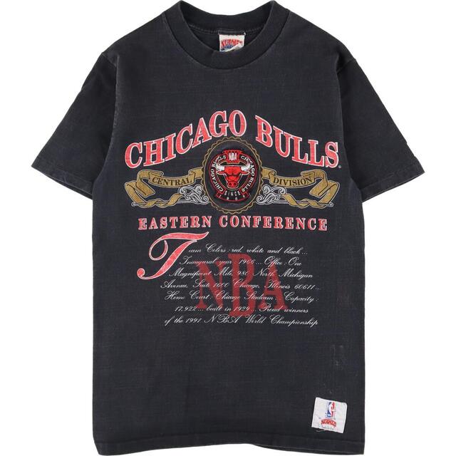 90年代 NUTMEG NBA CHICAGO BULLS シカゴ ブルズ プリントTシャツ メンズS ヴィンテージ /eaa327382