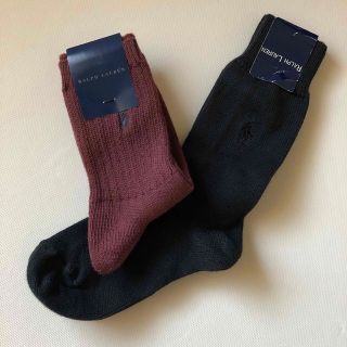 ラルフローレン(Ralph Lauren)のラルフローレン【未使用】ソックス【２足セット】レディース　黒＆茶(ソックス)