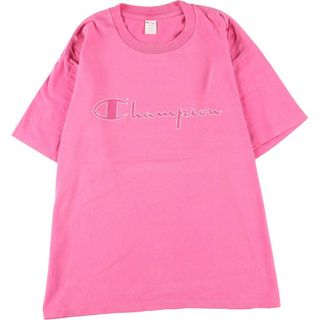 チャンピオン(Champion)の古着 チャンピオン Champion ロゴTシャツ イタリア製 メンズL /eaa317757(Tシャツ/カットソー(半袖/袖なし))