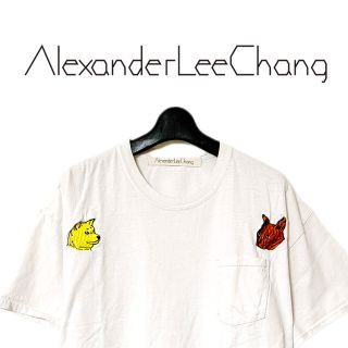 アレキサンダーリーチャン(AlexanderLeeChang)のAlexander Lee Chang 刺繍　Tシャツ　犬　猫(Tシャツ/カットソー(半袖/袖なし))