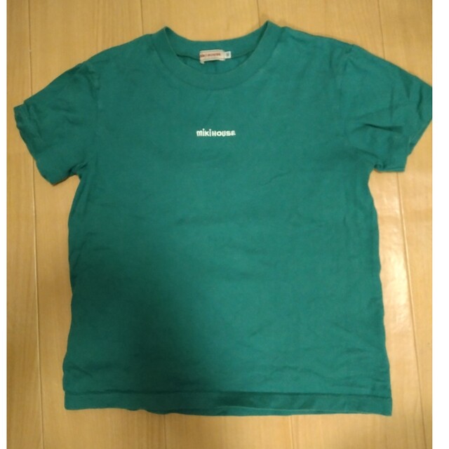mikihouse(ミキハウス)のミキハウス　半袖Ｔシャツ　緑　140センチ キッズ/ベビー/マタニティのキッズ服女の子用(90cm~)(Tシャツ/カットソー)の商品写真