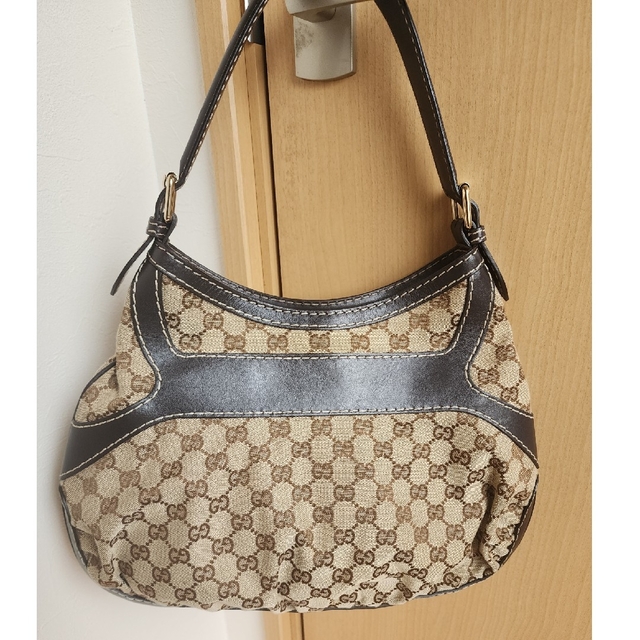 予約中！ GUCCI ショルダーバック GGキャンバス×レザー レア 美品