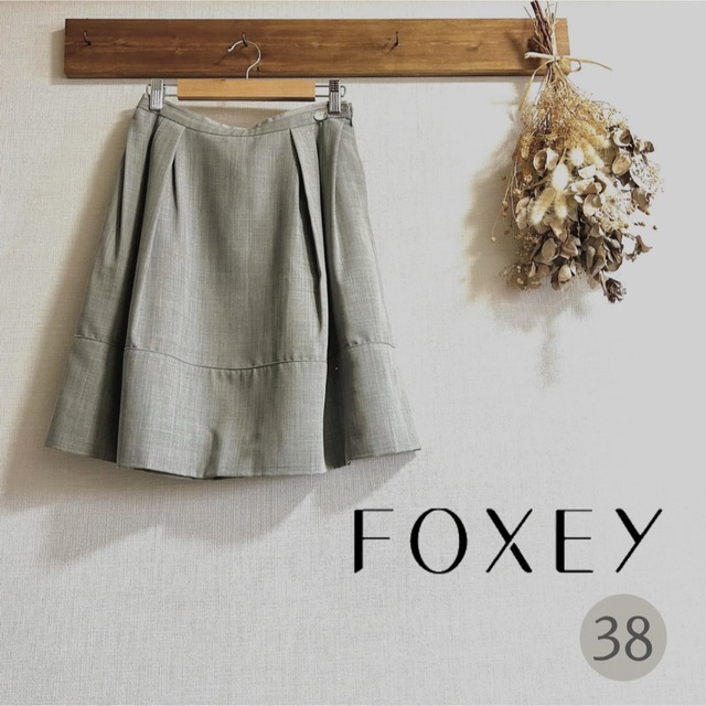 foxey 38 毛100 膝丈スカート