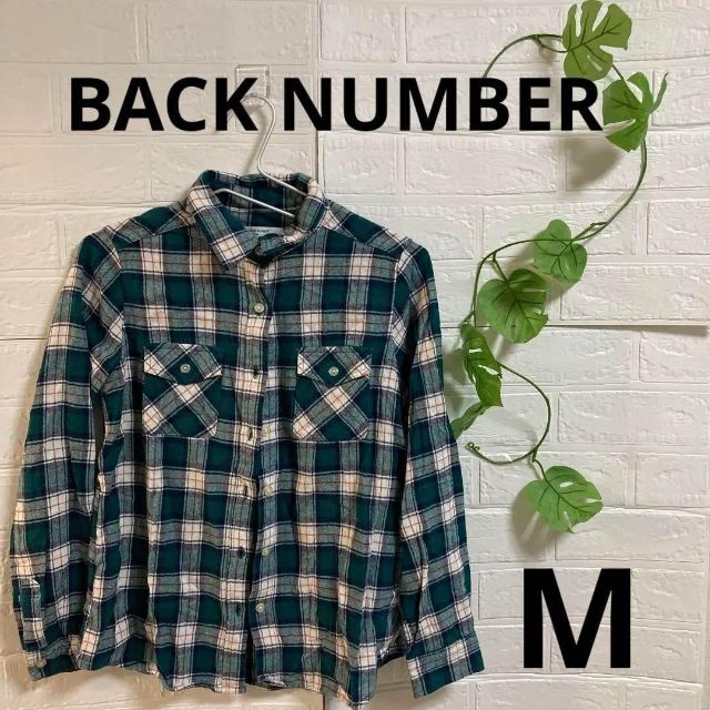 BACK NUMBER(バックナンバー)のa23 BACK NUMBER レディースシャツ　チェック柄シャツ　古着 レディースのトップス(シャツ/ブラウス(長袖/七分))の商品写真