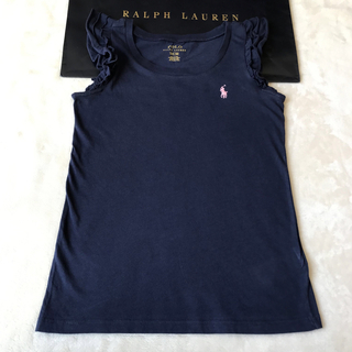 ラルフローレン(Ralph Lauren)のラルフローレン　トップス　フリル　ネイビー　130 7(Tシャツ/カットソー)