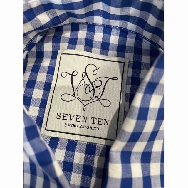 Drawer(ドゥロワー)の【SEVEN TEN】セブンテン SVT刺繍オックスシャツ　試着のみ レディースのトップス(シャツ/ブラウス(長袖/七分))の商品写真