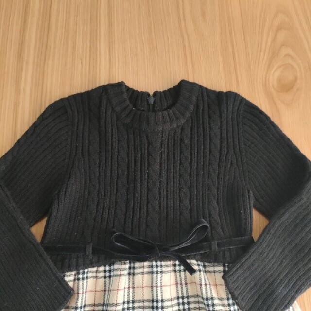 バーバリー 日本製 ニットワンピース ノバチェック カシミヤ バーバリー 日本製 ニットワンピース ノバチェック カシミヤ