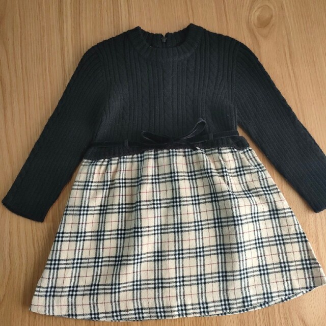 バーバリー 日本製 ニットワンピース ノバチェック カシミヤ バーバリー 日本製 ニットワンピース ノバチェック カシミヤ
