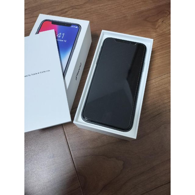 iphone X Space Gray simフリー 箱付 64GB